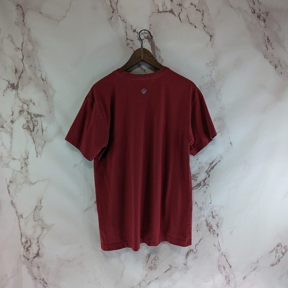 Life Is Good T Shirt Womens Small Red Snowman Winter Chillin And Grillin Cookout - Picture 6 of 9